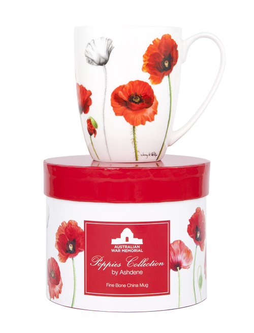ASHDENE Coupe Mug  Poppies (Bone China) - Houzethat - 2