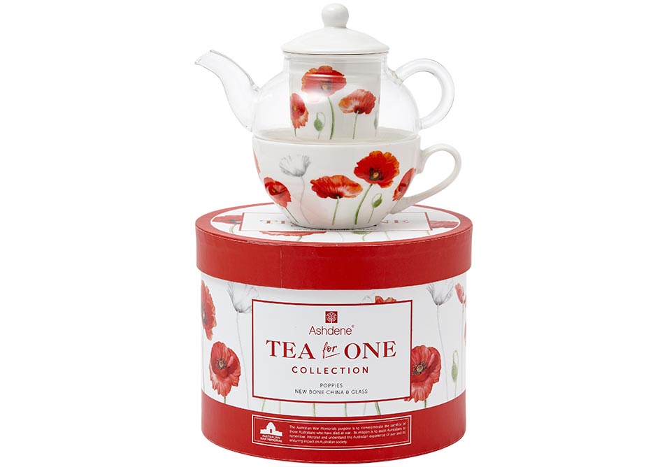 ASHDENE Tea For One Poppies