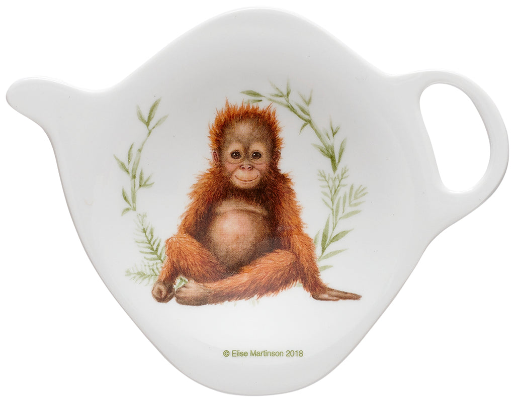 ASHDENE Orangutan Tea Bag Holder Wild Baby Animals