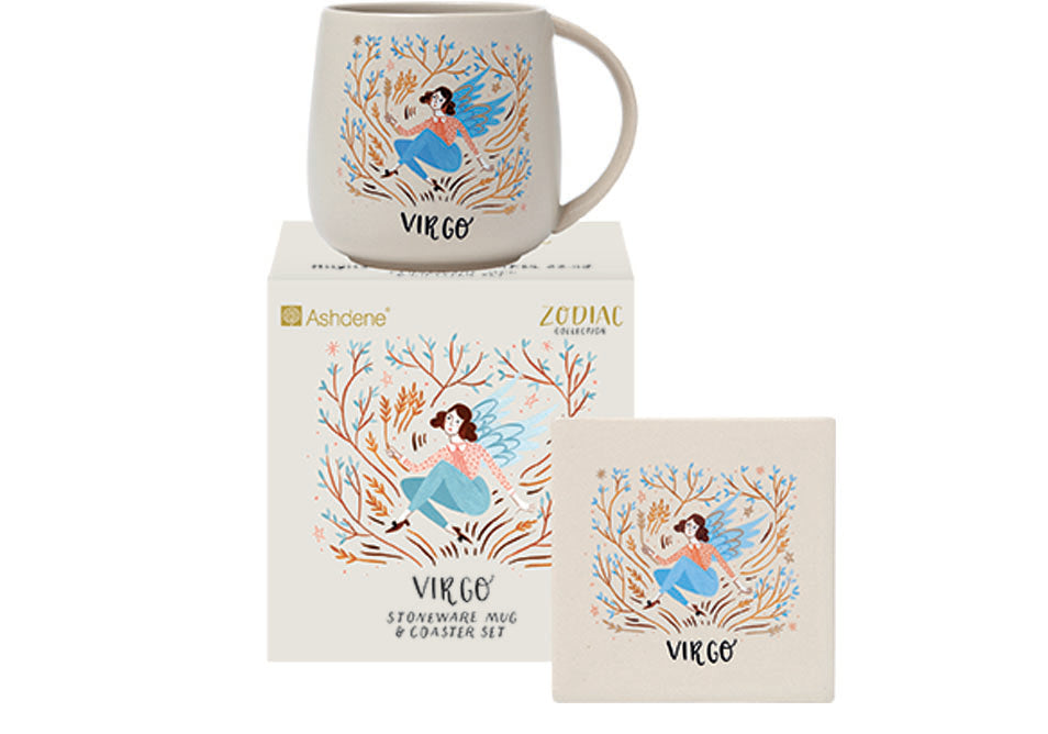 ASHDENE  Zodiac Virgo Mug & Coaster Set