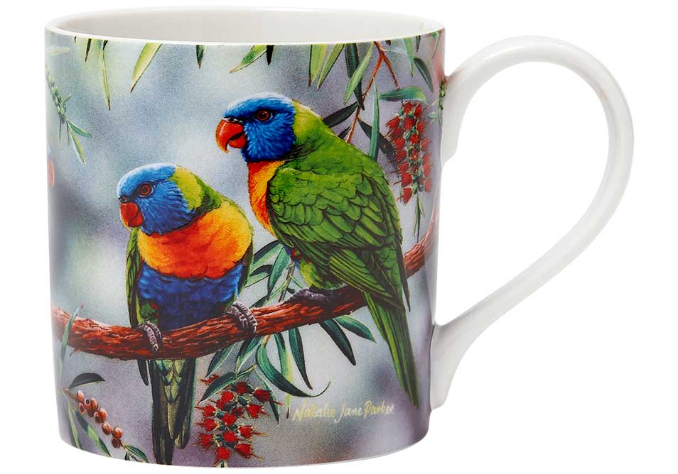 Ashdene Mug Lorikeet & Bottlebrush - Australian Bird and Flora