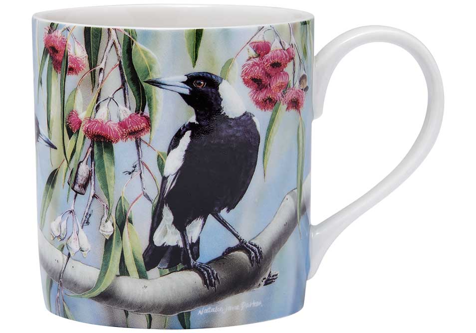 Ashdene Mug Magpie & Flowering Red Gum - Australian Bird and Flora