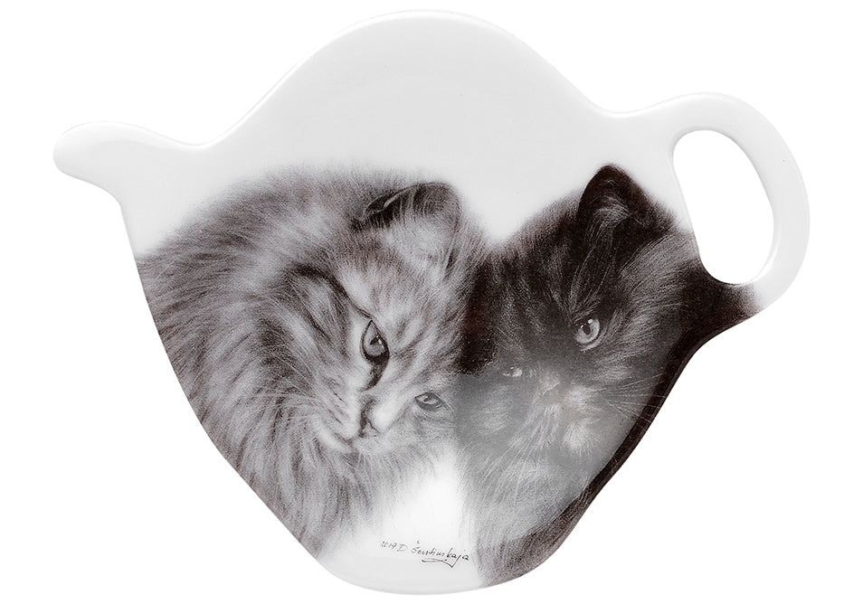ASHDENE Feline Friends Bonding Buddies Tea Bag Holder