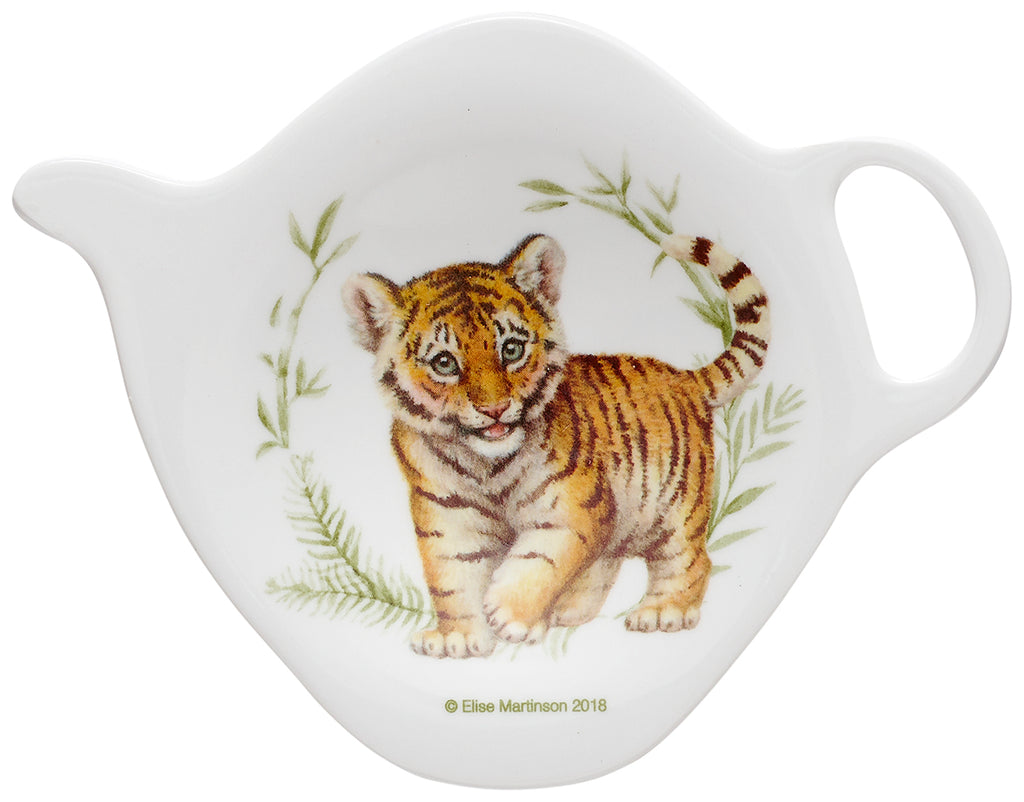 ASHDENE Tiger Tea Bag Holder Wild Baby Animals