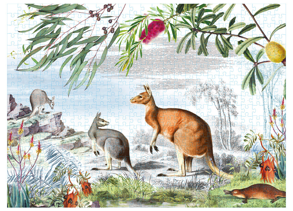 Grasslands Puzzle 500 Piece - Wildlife Australia